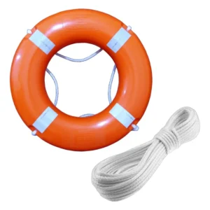 Kit Boia salva vida 60cm Classe 2 + cabo Retinida Flutuante 20 Metros