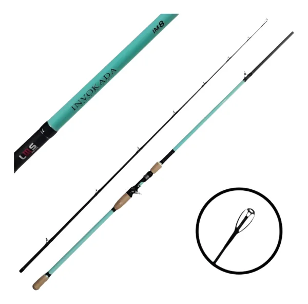 Vara Lumis Invokada 2.40m-50lb  Carretilha 2p Cor Azul