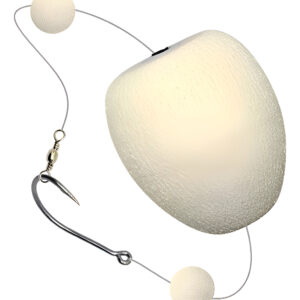 Bóia Pão Branca E.v.a Para Pesca Com Chicote Anzol Jr Pesca